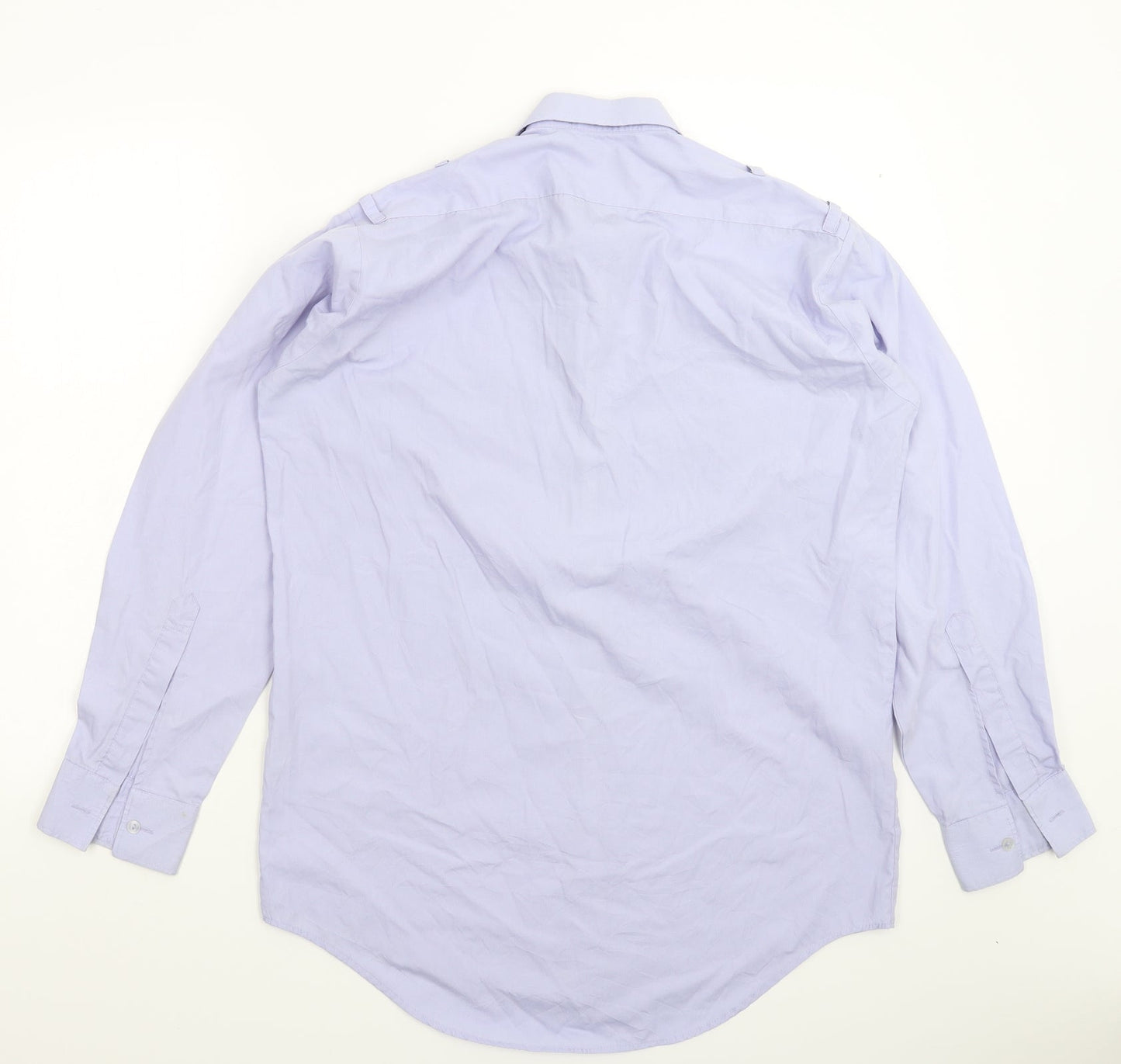 Double TWO Mens Blue    Button-Up Size 16