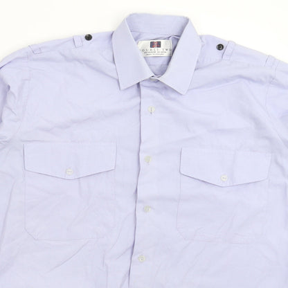 Double TWO Mens Blue    Button-Up Size 16