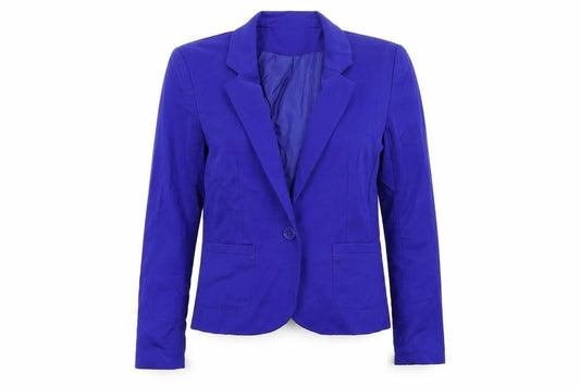 Divided Womens Blue   Jacket Suit Jacket Size 8