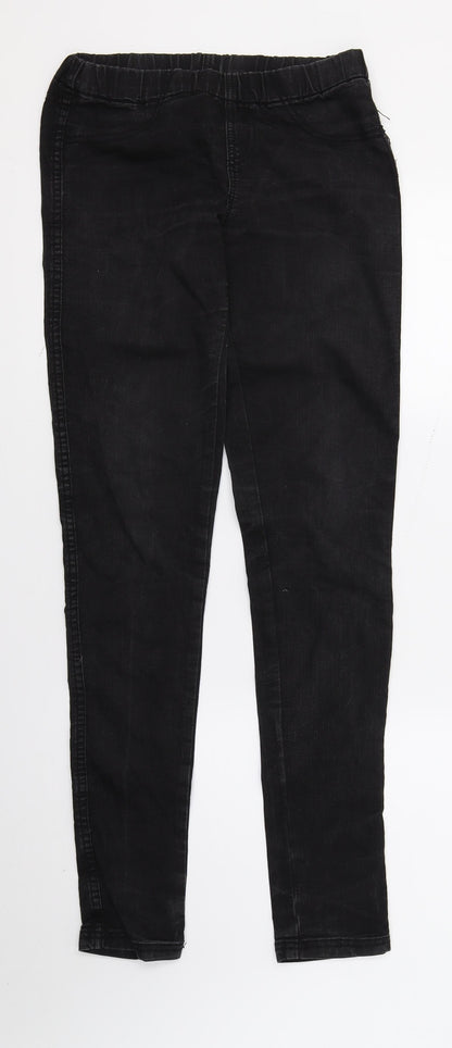 St Bernard Womens Black  Denim Jegging Trousers Size 8 L32 in