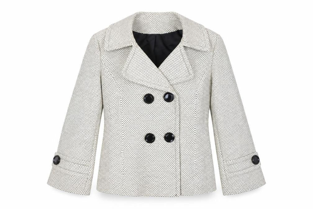 Wallis Womens Beige Geometric  Jacket Coat Size 12