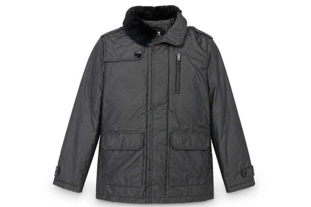 CardanRo Mens Grey Striped  Jacket Coat Size 38