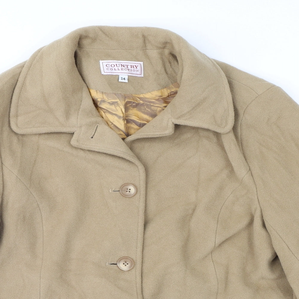 Country Collections Womens Brown   Jacket Coat Size 14
