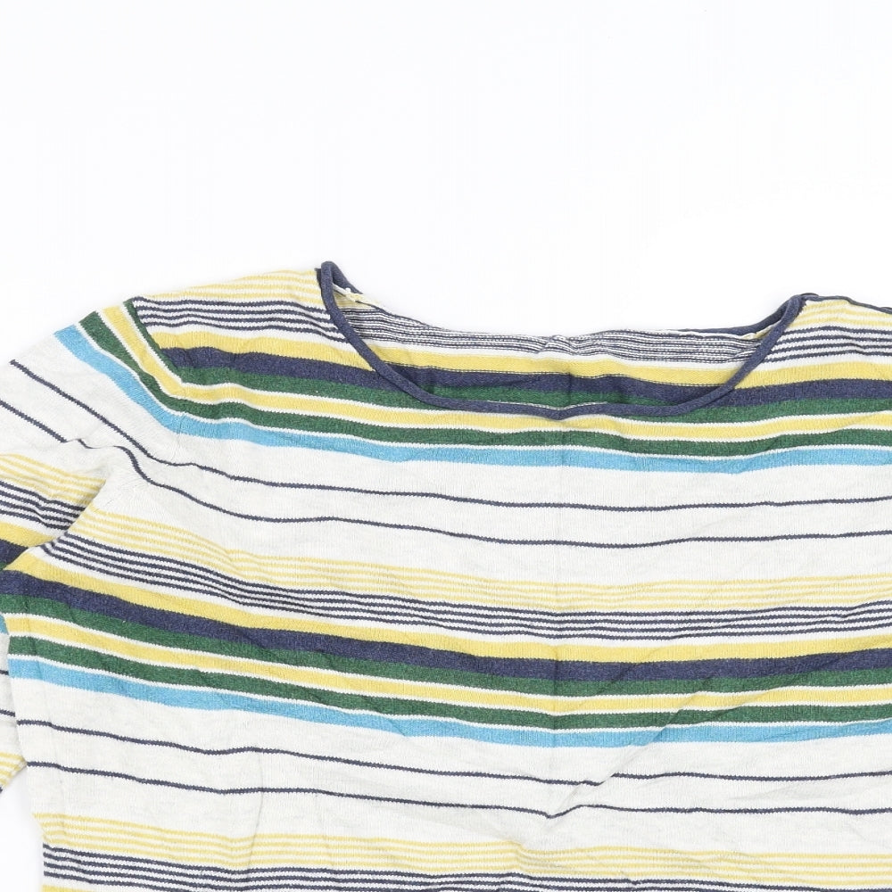 never fear Womens Multicoloured Striped  Pullover Jumper Size 14