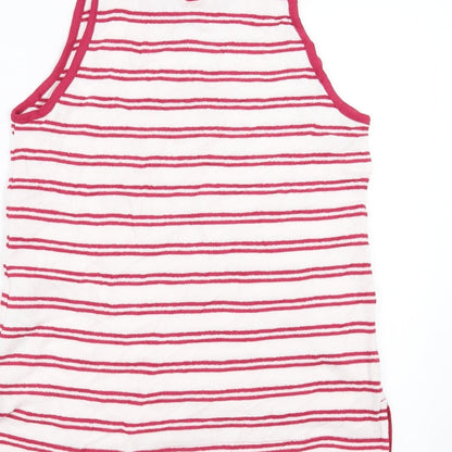 Marks & Spencer Womens Pink Striped  Basic Tank Size 10