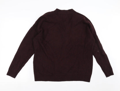 Topshop Womens Purple  Knit Pullover Jumper Size S