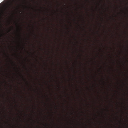 Topshop Womens Purple  Knit Pullover Jumper Size S