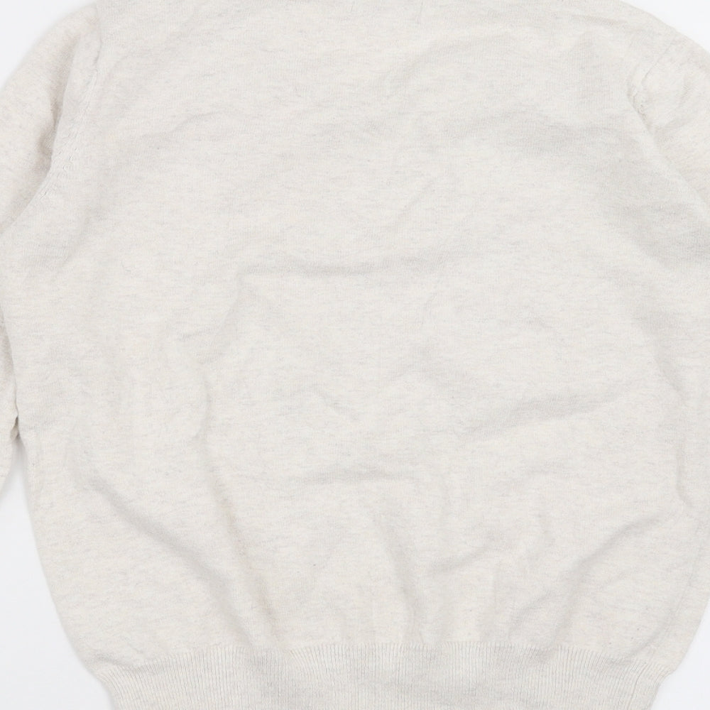 PEP&CO Girls Beige  Knit Pullover Jumper Size 12 Years  - Button detail