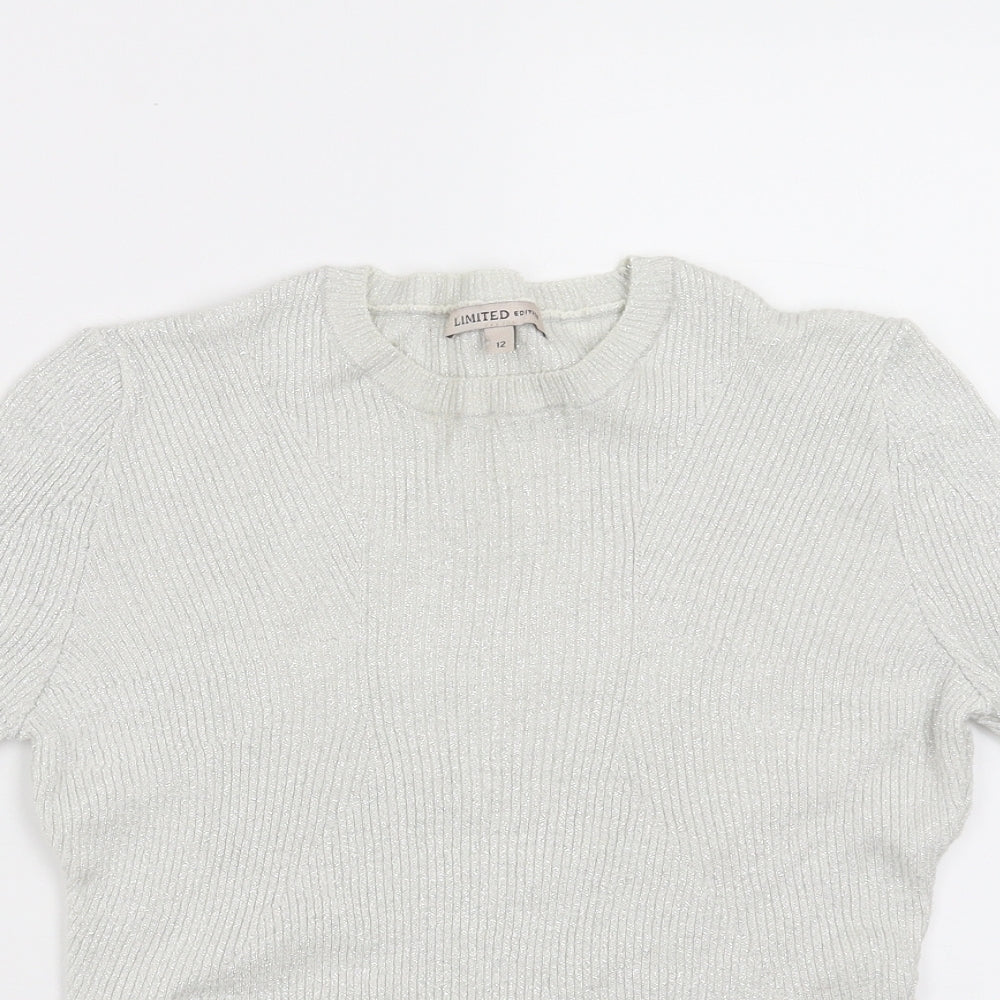 Marks and Spencer Womens Silver   Pullover Jumper Size 12