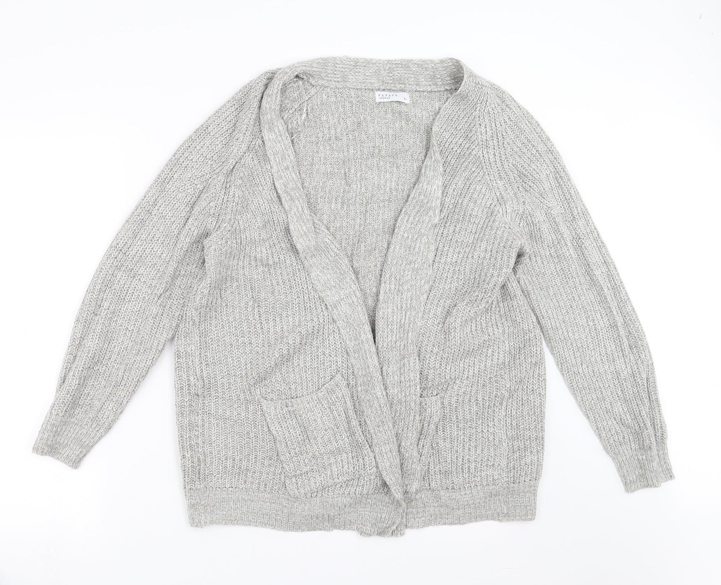 Papaya Womens Grey  Knit Pullover Jumper Size XL