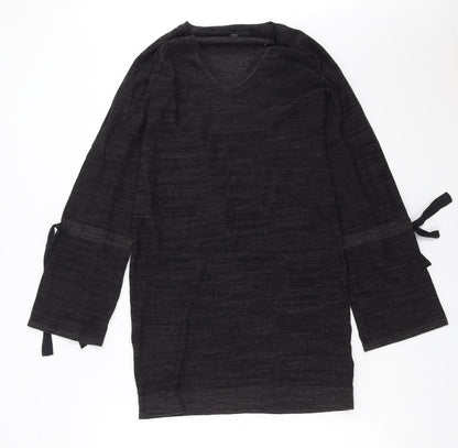 Next Womens Grey  Knit Pullover Jumper Size 8