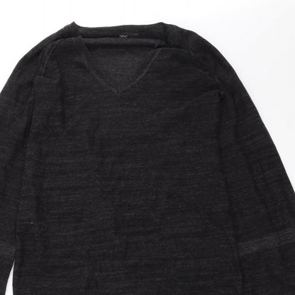 Next Womens Grey  Knit Pullover Jumper Size 8