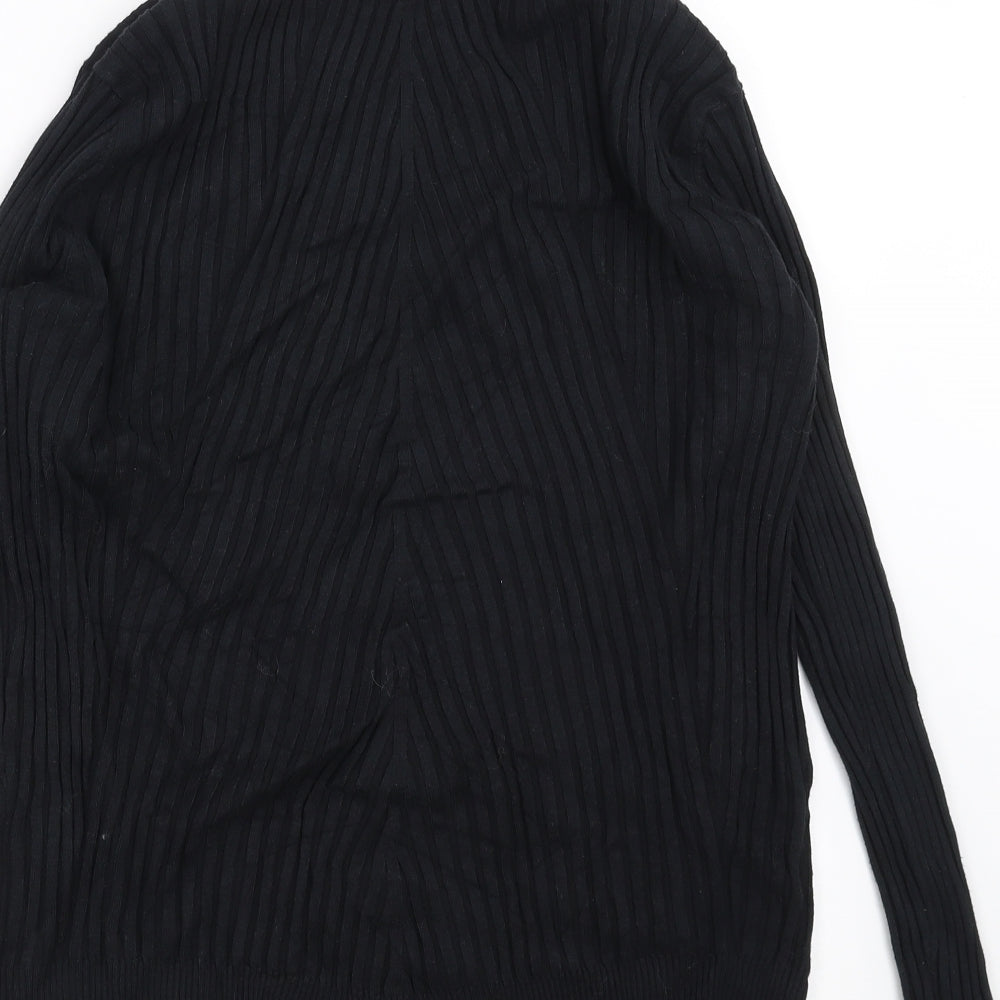 Kaleidoscope Womens Black Geometric  Pullover Jumper Size 16