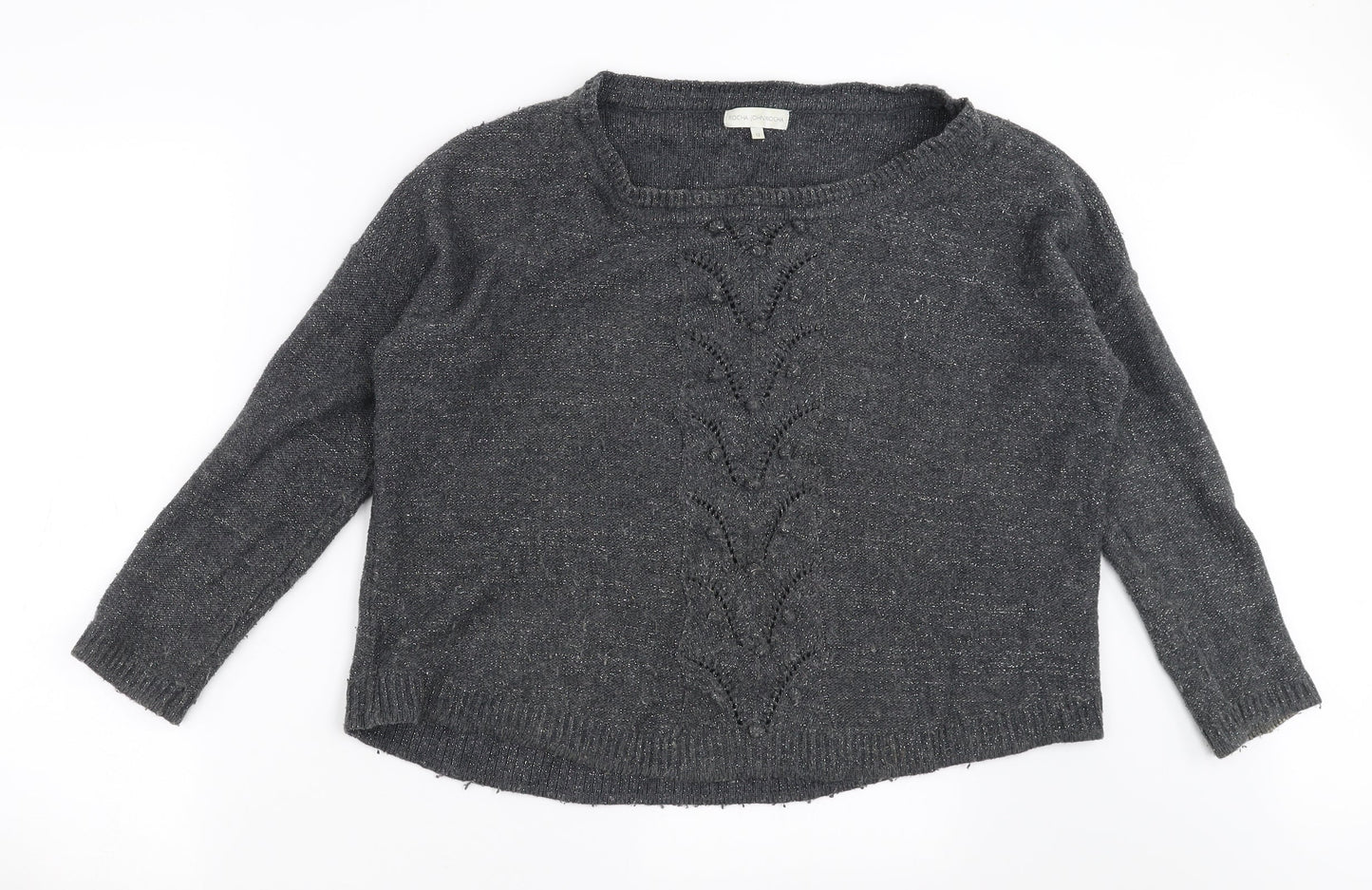 RJR.John Rocha Womens Grey  Knit Pullover Jumper Size 12