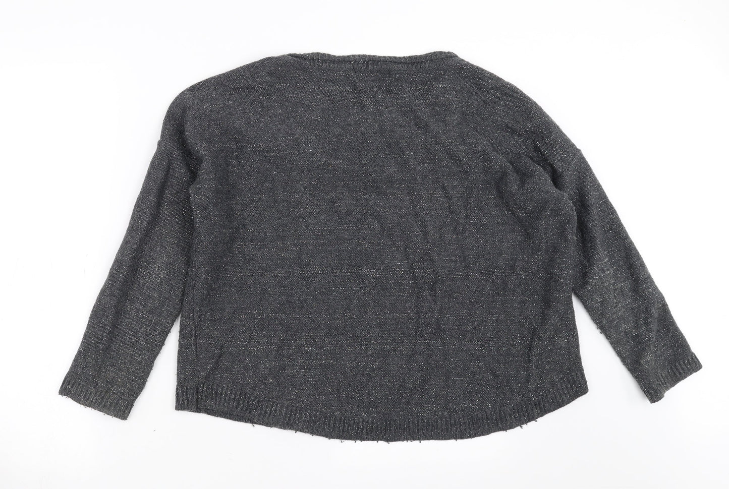 RJR.John Rocha Womens Grey  Knit Pullover Jumper Size 12