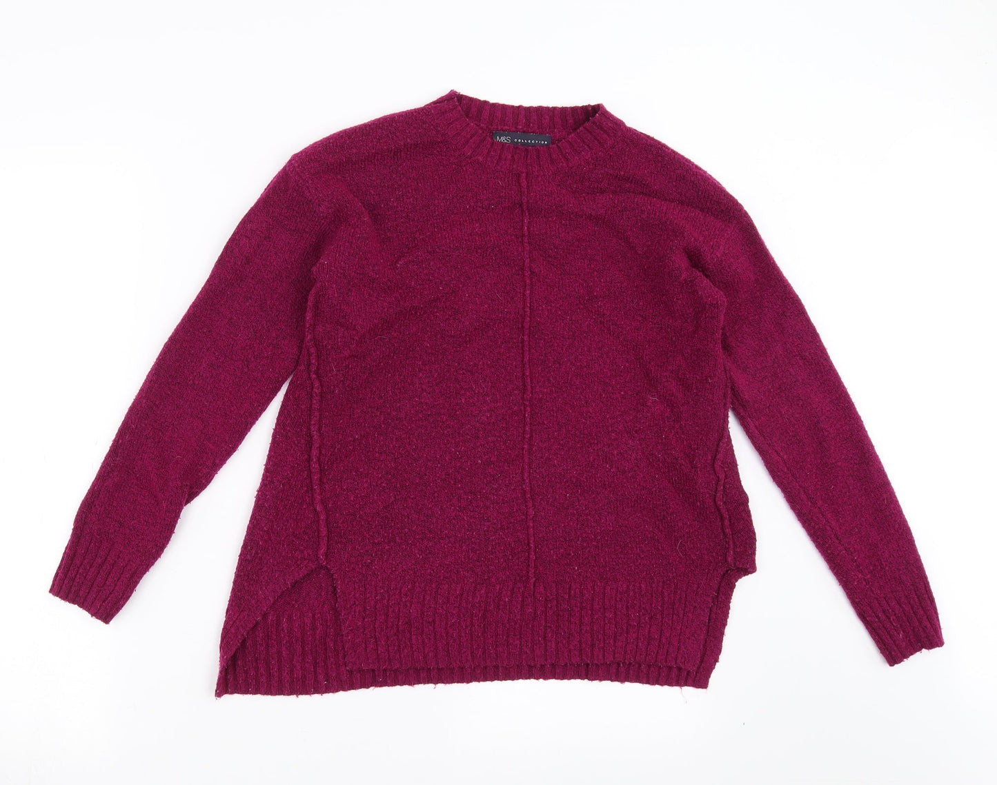 Marks and Spencer Womens Purple  Knit Pullover Jumper Size S