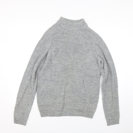 DNM Dissident Womens Grey  Knit Pullover Jumper Size S