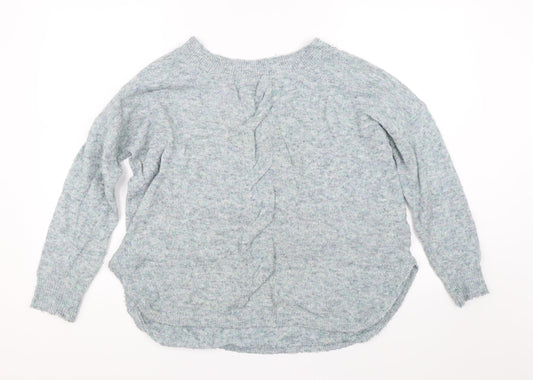 M&S Womens Blue  Knit Pullover Jumper Size 12