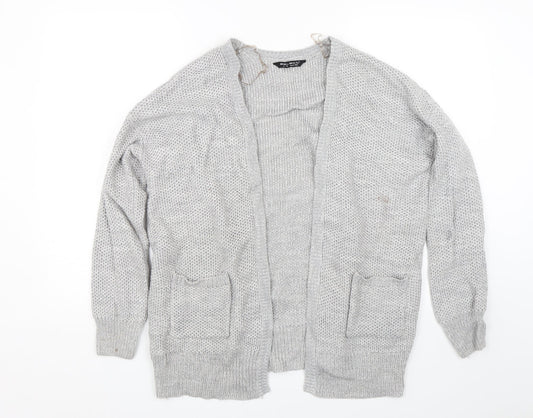 Select Womens Grey  Knit Cardigan Jumper Size 12