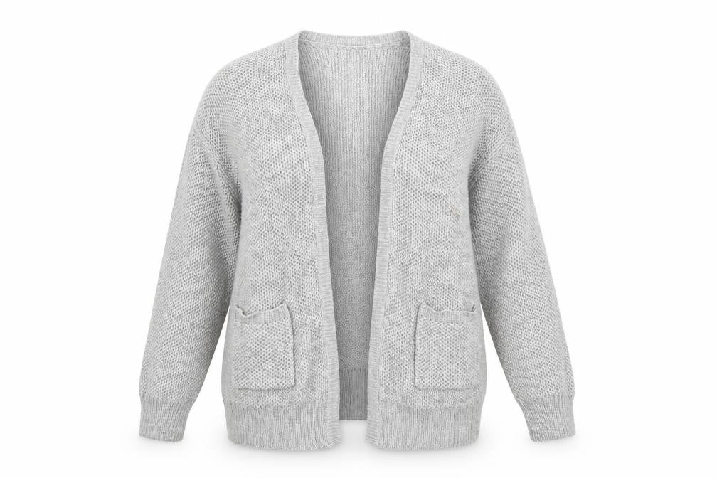 Select Womens Grey  Knit Cardigan Jumper Size 12