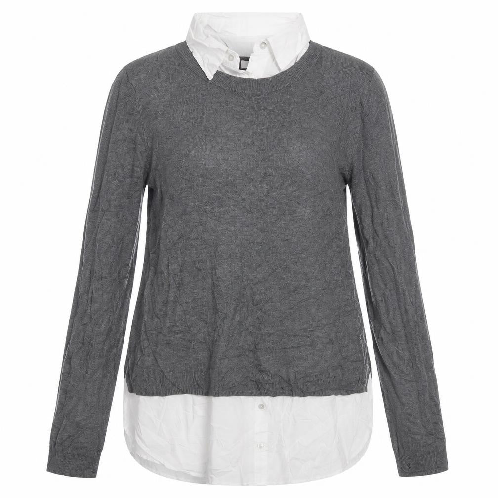 H&M Womens Grey   Basic Blouse Size L
