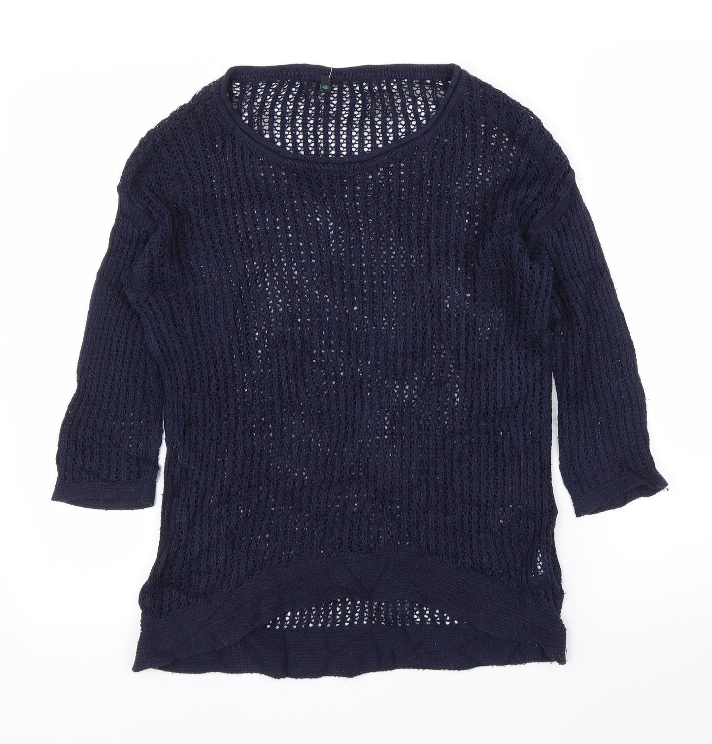 Stile Benetton Womens Blue   Pullover Jumper Size S