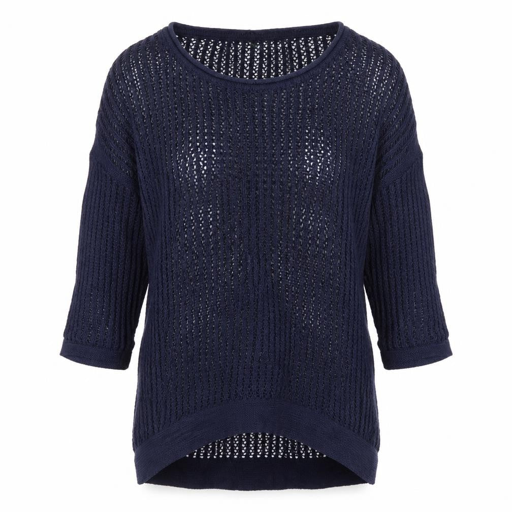 Stile Benetton Womens Blue   Pullover Jumper Size S