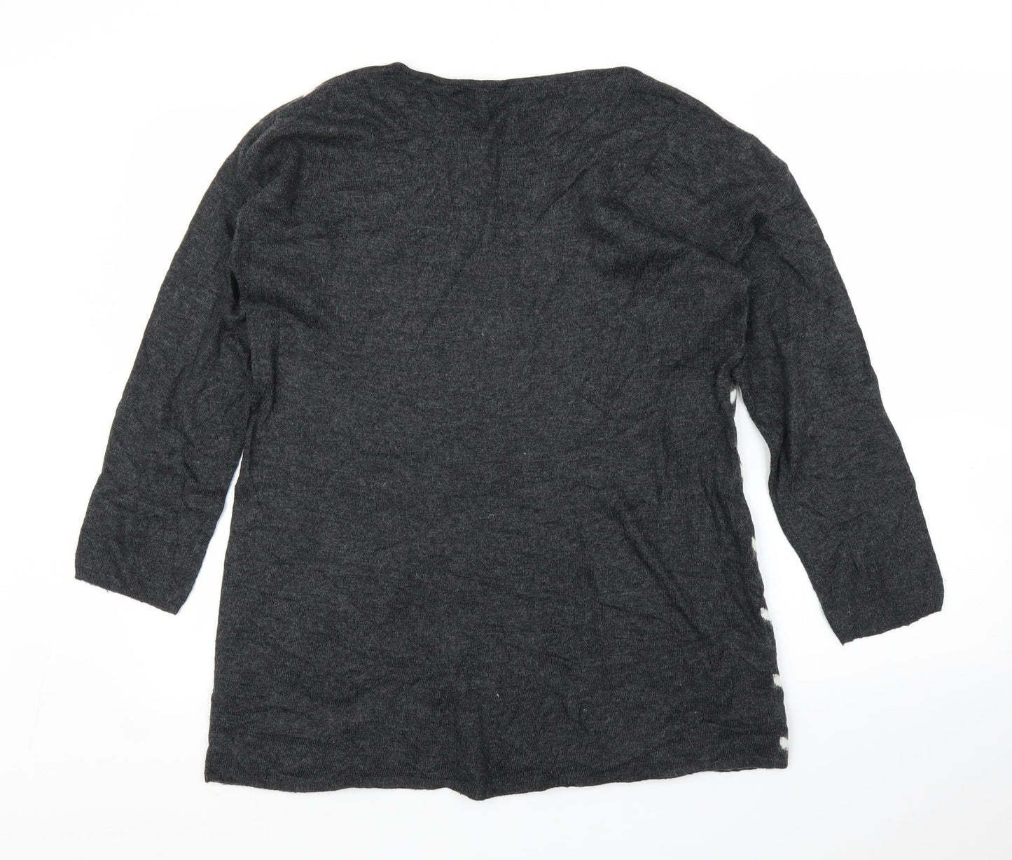 Roman Womens Grey   Tunic Blouse Size 10  - Love heart