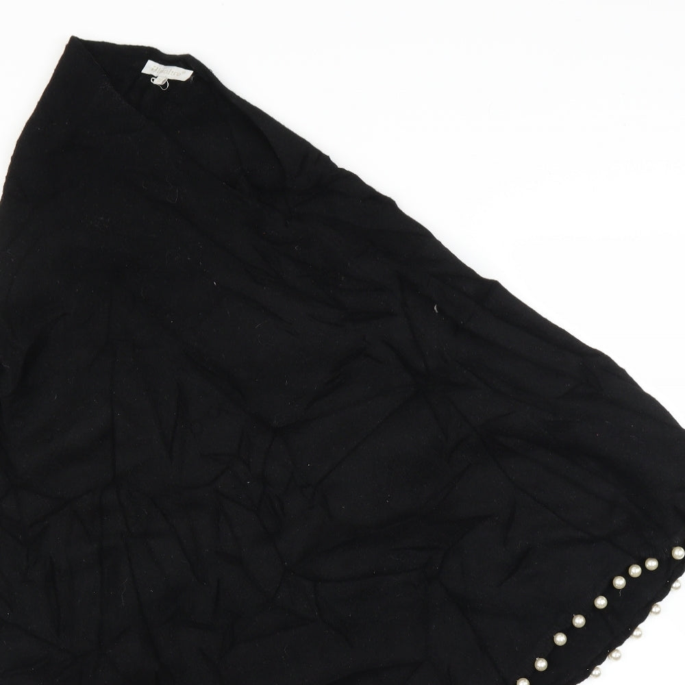 Bluoltre Womens Black   Pullover Jumper One Size  - Poncho, Pearls