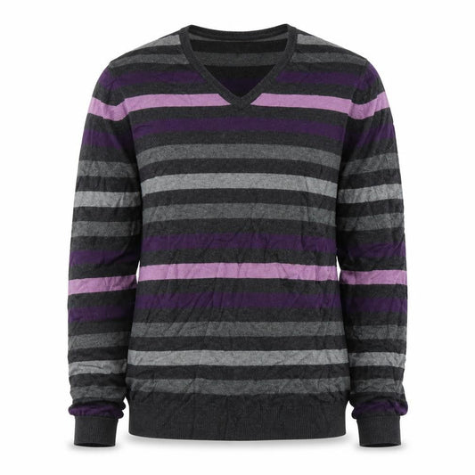 Marks & Spencer Mens Purple Striped  Pullover Jumper Size S