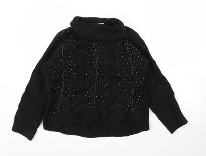 Marks & Spencer Womens Black   Pullover Jumper Size 10