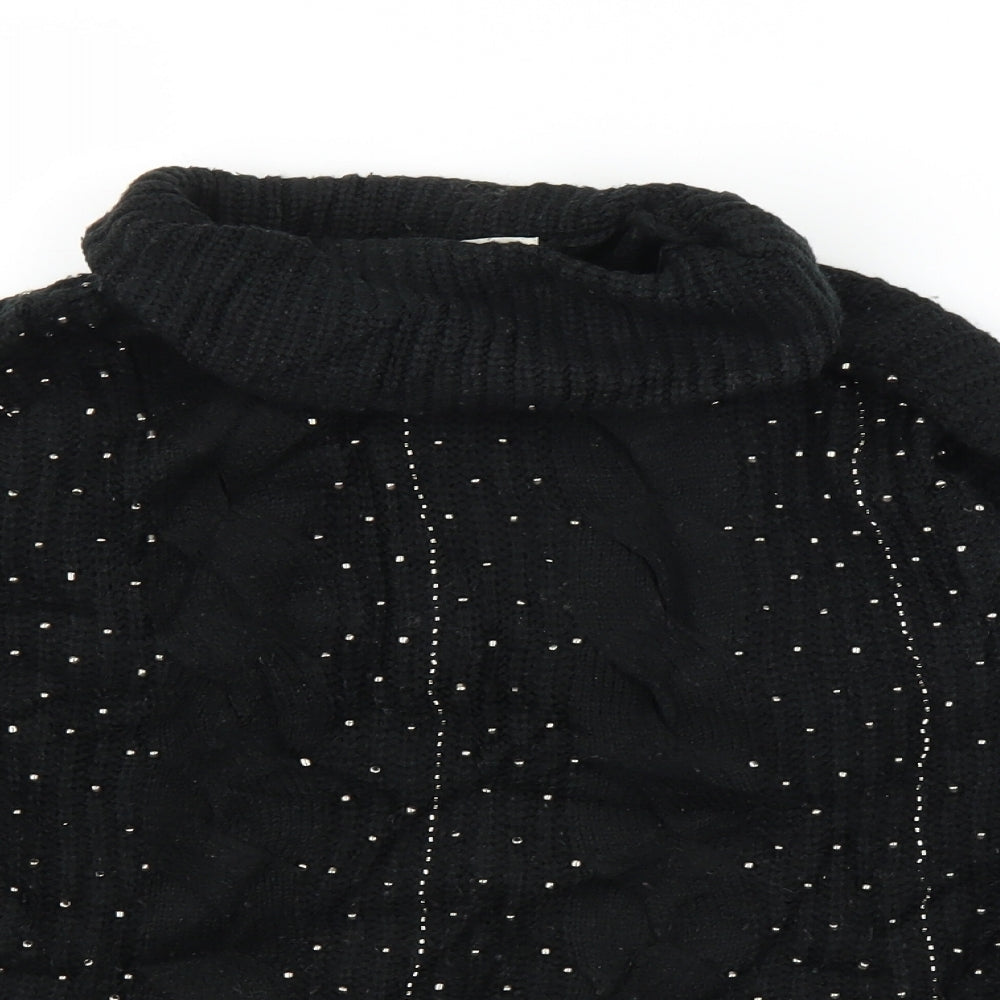 M&S Womens Black   Pullover Jumper Size 10