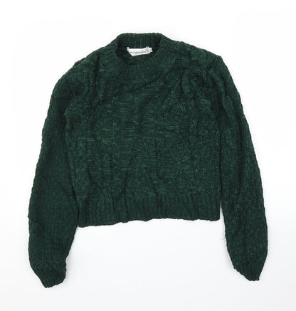 Additional front view of Missguided women’s green jumper, size S