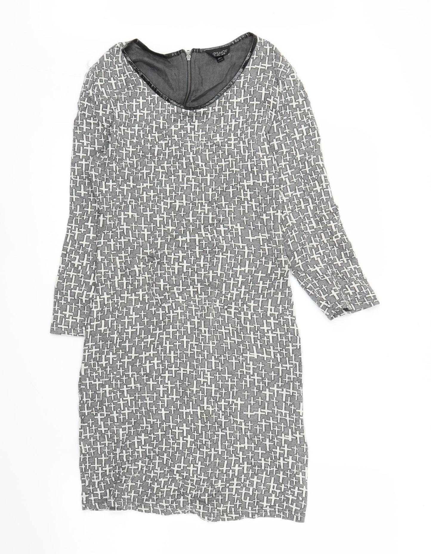Topshop Womens Grey   A-Line  Size 12