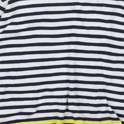 Mango Womens Blue Striped  Pullover Jumper Size S