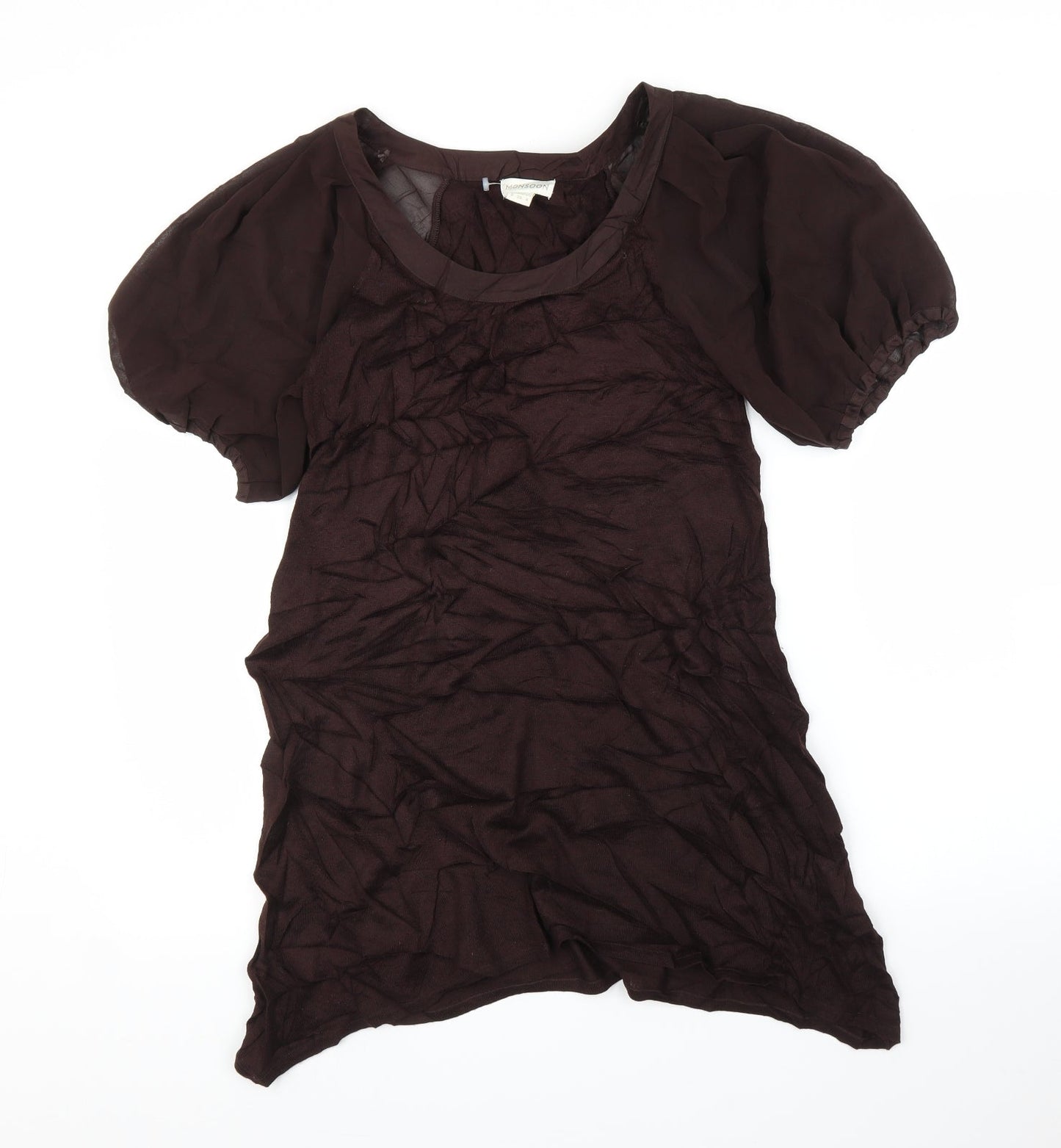 Monsoon Womens Brown   Tunic Blouse Size 8