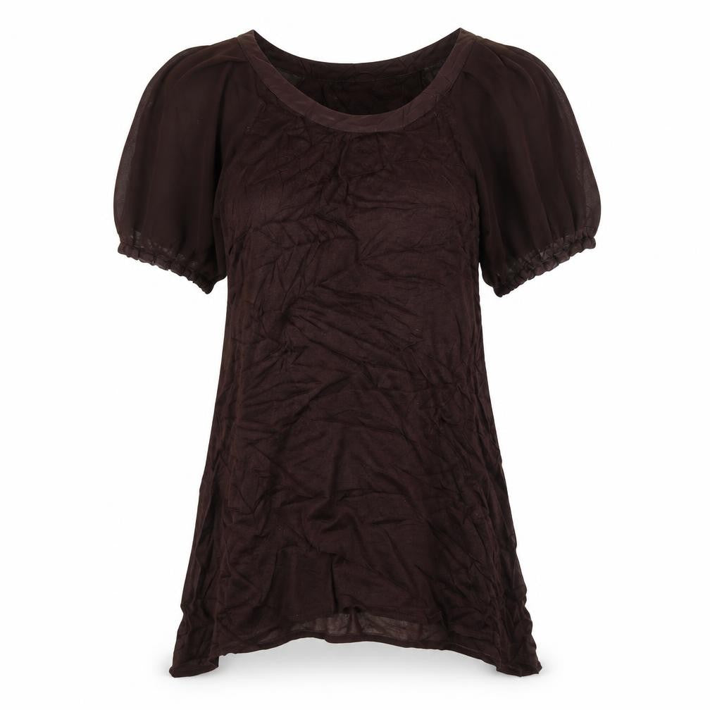 Monsoon Womens Brown   Tunic Blouse Size 8