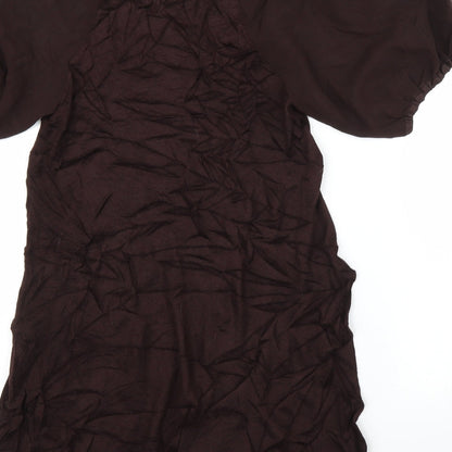 Monsoon Womens Brown   Tunic Blouse Size 8
