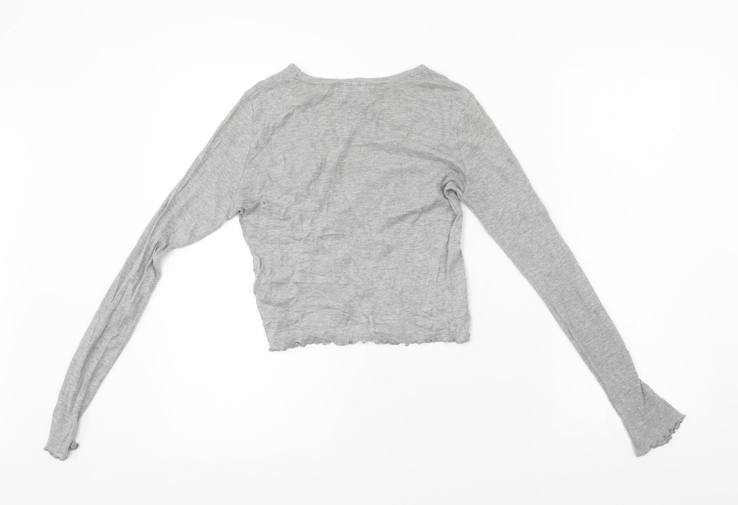 Topshop  Womens Grey   Basic T-Shirt Size 6
