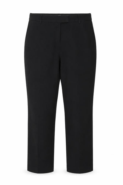 Front view of Papaya women’s black trousers, size UK 14, 26-inch leg