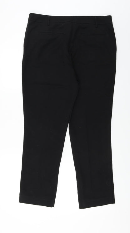 Back view of Papaya women’s black trousers, size UK 14, 26-inch leg