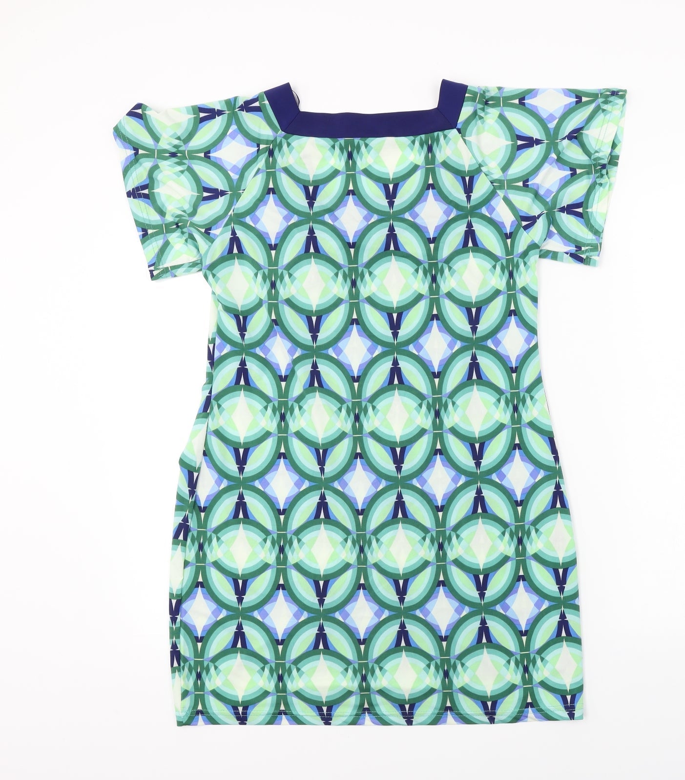 Klass Womens Green Herringbone  A-Line  Size S