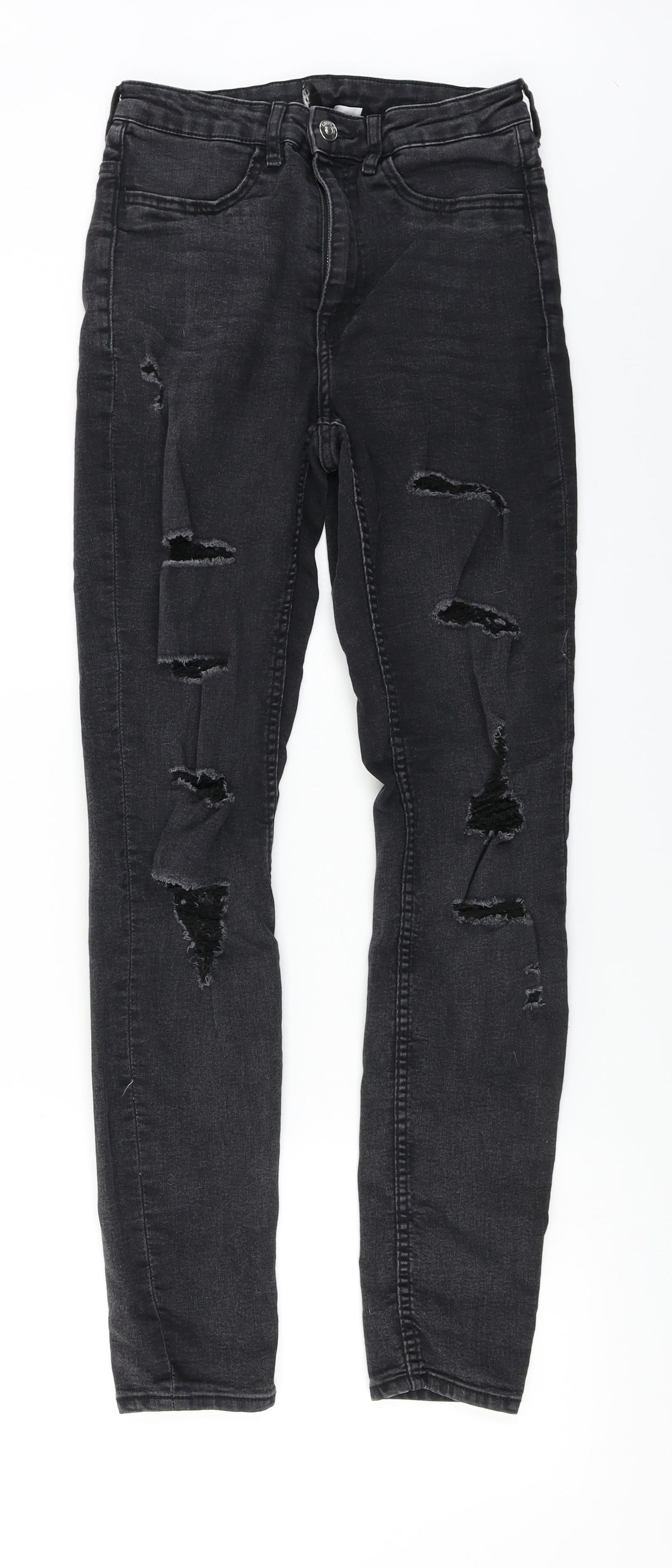 H&M  Womens Black   Skinny Jeans Size 8 L27 in