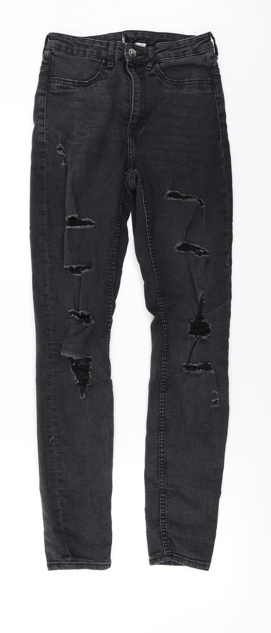 H&M  Womens Black   Skinny Jeans Size 8 L27 in