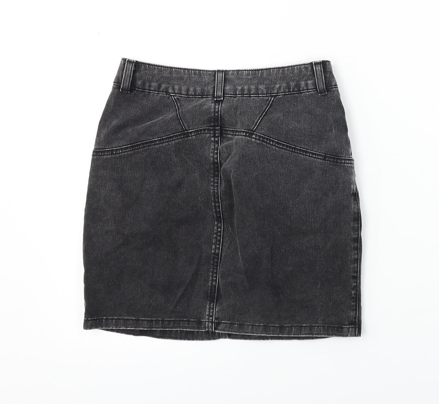 Topshop Womens Black   A-Line Skirt Size 8