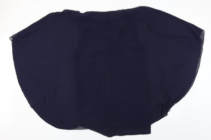 Back view of ASOS women’s blue basic blouse, size UK 10