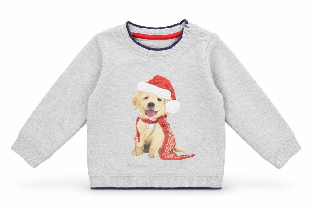 George  Boys Grey   Pullover Jumper Size 9-12 Months  - Christmas Jumper