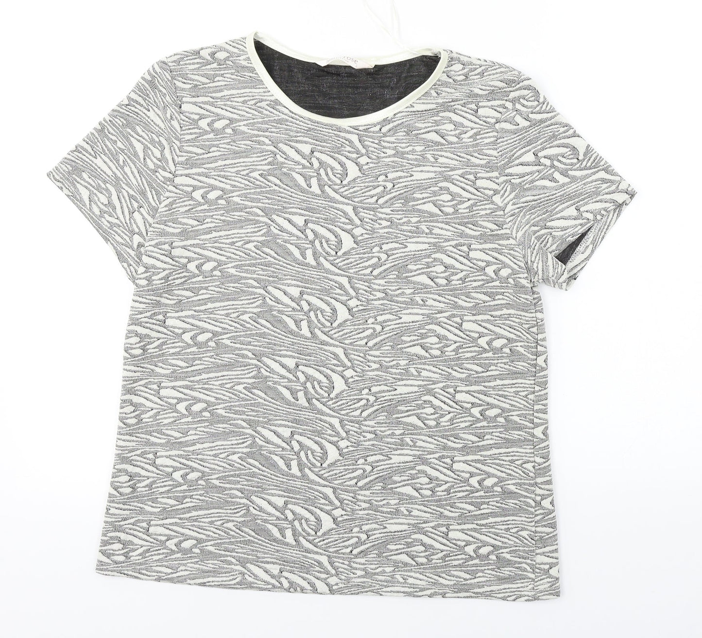 Anna rose   Womens White   Basic T-Shirt Size L