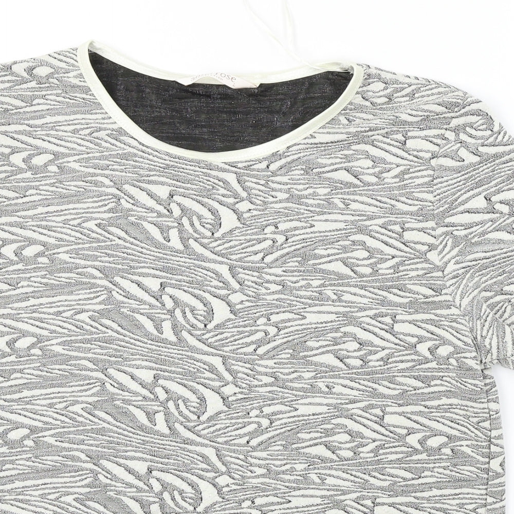 Anna rose   Womens White   Basic T-Shirt Size L