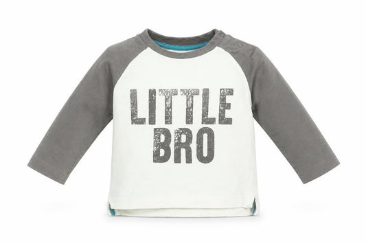 Front view of Nutmeg boys’ white basic t-shirt, size 6-9, months